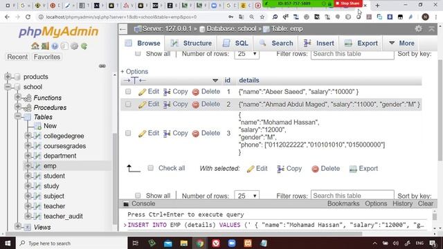 76 Modern Databases Cairo Univ Document DB, JSON how to convert ER entity's attributes to JSON st смотреть онлайн