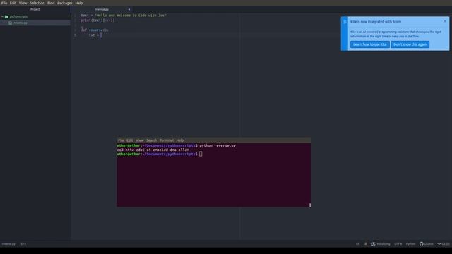 How to reverse Strings in Python смотреть онлайн