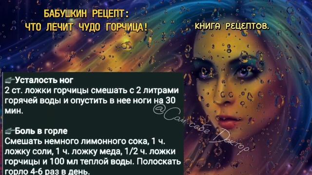 СПАСИБО БАБУШКЕ! БОЛИТ СПИНА,НОГИ,ГОРЛО,НАСМОРК ГАЙМОРИТ-ГОРЧИЦА ПОМОЖЕТ-СУПЕР ЛЕЧЕБНЫЕ СВОЙСТВА!