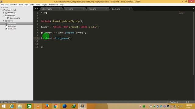 Php Crud App Using Prepared Statements Functions Part 5 смотреть онлайн