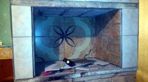 Монтаж сетки на печь, облицовка плиткой.