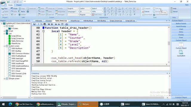 Lua Tutorial 5th: Custom Table Drawing смотреть онлайн