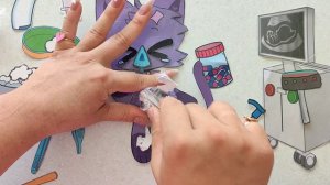 Играем в бумажные игры / Catnap уход за котёнком / Асмр видео