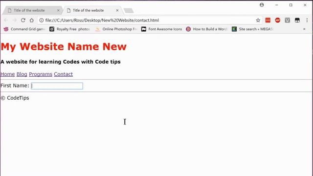 Learn to make signup / login / inquiry form with html-part-one | codetips| part-5 смотреть онлайн