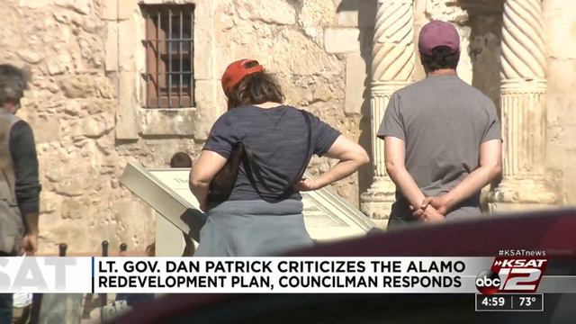 Dan Patrick criticizes Alamo redevelopment plan смотреть онлайн