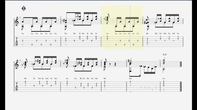 [Guitar TAB] Carcassi Op.60 - No.17
