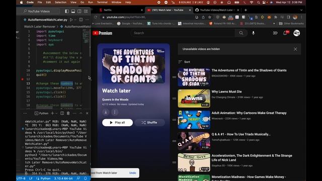 ACTUALLY Remove All Videos From Your Watch Later Playlist | Beginner Friendly Python | PyAutoGui смотреть онлайн
