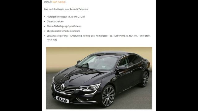 Dia Show Tuning Renault Talisman by Elia Tuning смотреть онлайн