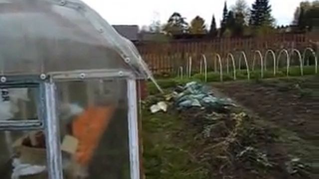 Обзор дачи (Парники, Кладовка, сайдинг, ондулин) смотреть онлайн