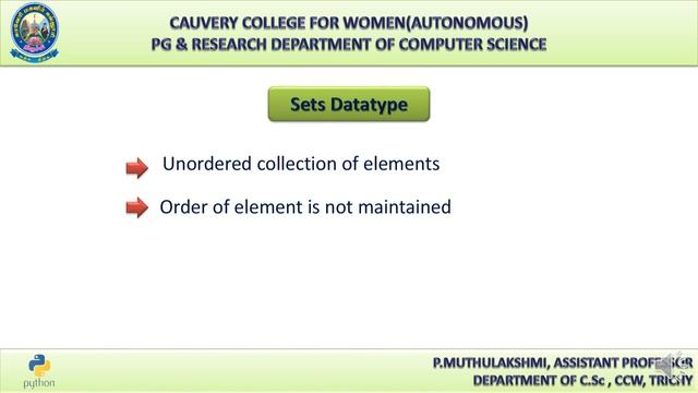 Introduction to Python - Ms.P.Muthulakshmi смотреть онлайн