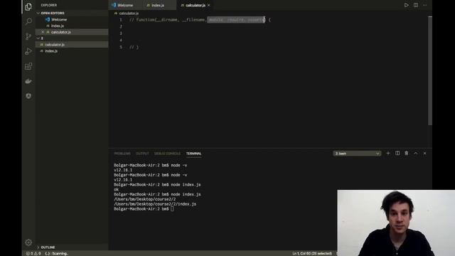 2. Szerver létrehozása - Node.js Tutorial смотреть онлайн