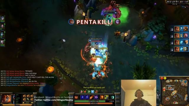 Wingsofdeath's Tiamat Pentakill on Shyvana смотреть онлайн