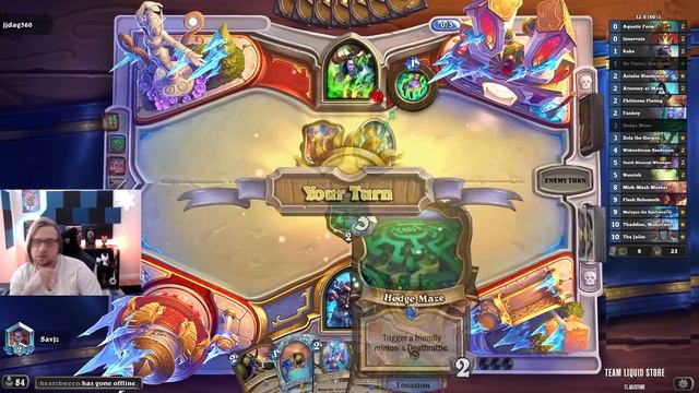 Thaddius Druid STOMPS People | Savjz Hearthstone смотреть онлайн
