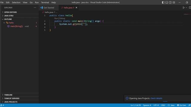 Hello World || JAVA First Program in VS code || JAVA смотреть онлайн