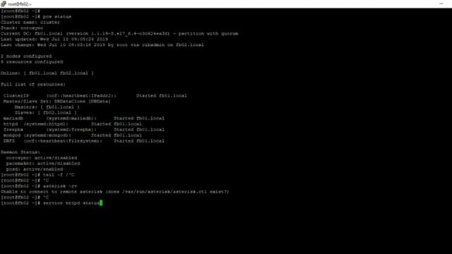 DRBD + FreePBX + Corosync - Pacemaker смотреть онлайн