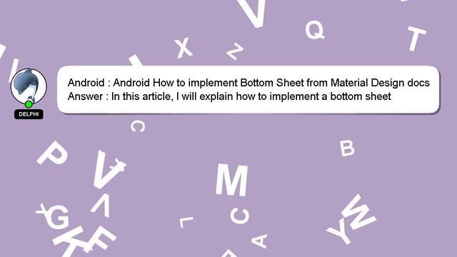 Android : Android How to implement Bottom Sheet from Material Design docs смотреть онлайн