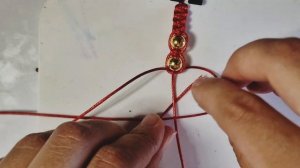 Шамбала ??? Плету браслет из вощеного шнура?