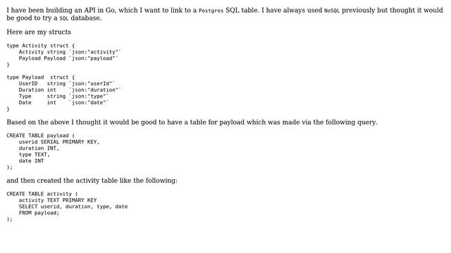 Creating SQL Table from a Go Struct смотреть онлайн