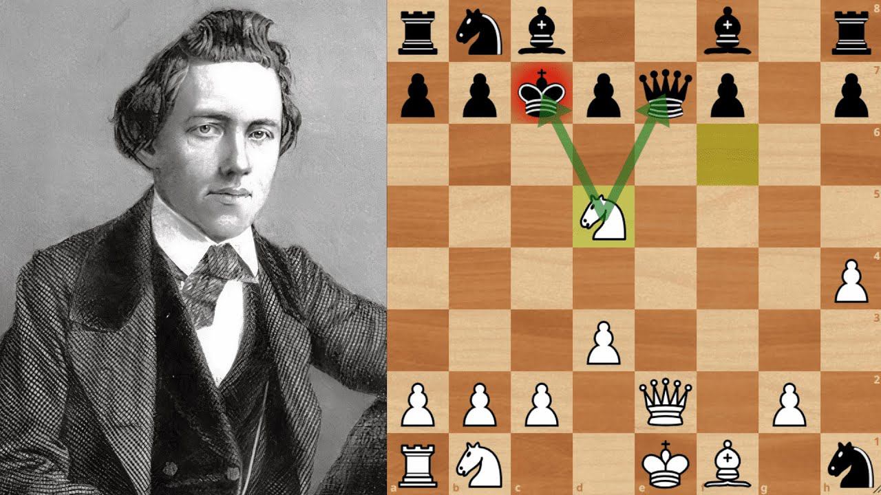 Острый вариант Королевского Гамбита от Пола Морфи! Шахматы смотреть онлайн