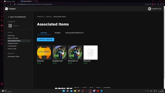 Как делать бейджи в Roblox Studio с новым окном Developer смотреть онлайн