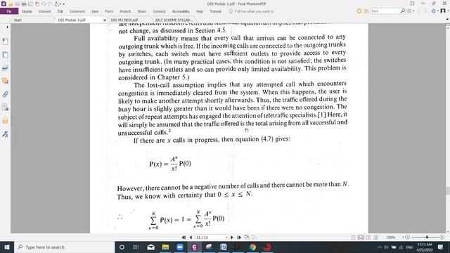 DSS 17EC654: TELECOMMUNICATIONS TRAFFIC: Lost Call System-Theory смотреть онлайн