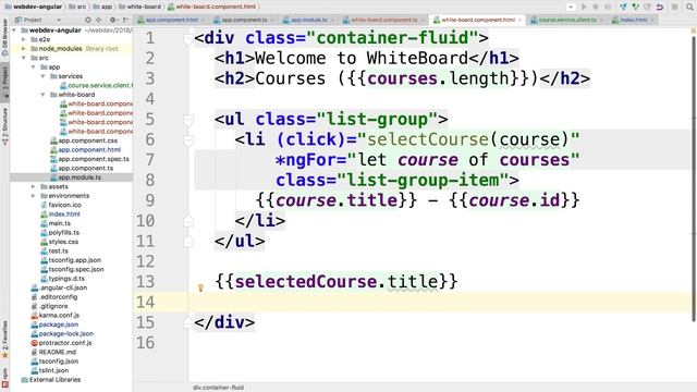 M5L1 5 handling click event and ngClass смотреть онлайн
