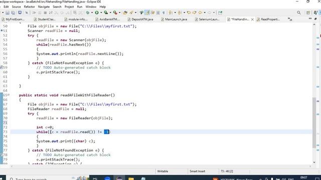 File Handling in Java | Reading text files | Reading Properties files смотреть онлайн