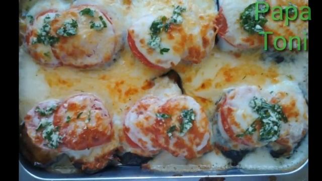 Баклажаны запечённые. Еда. смотреть онлайн