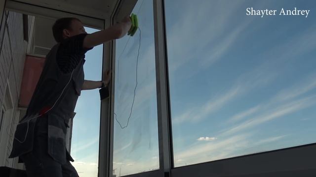 Как легко и быстро отмыть глухие окна! смотреть онлайн