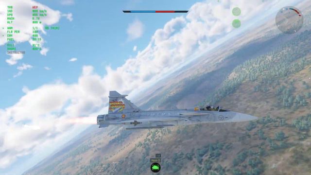 The New Jewel of Sweden | JAS39A Gripen *Ace* | War Thunder Gameplay смотреть онлайн