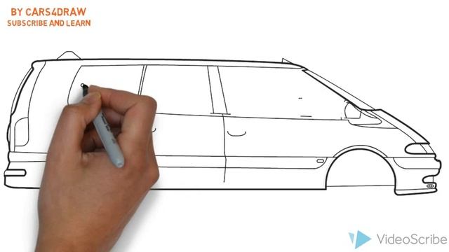 How to Draw a Renault Grand Espace / Как нарисовать Renault Grand Espace смотреть онлайн