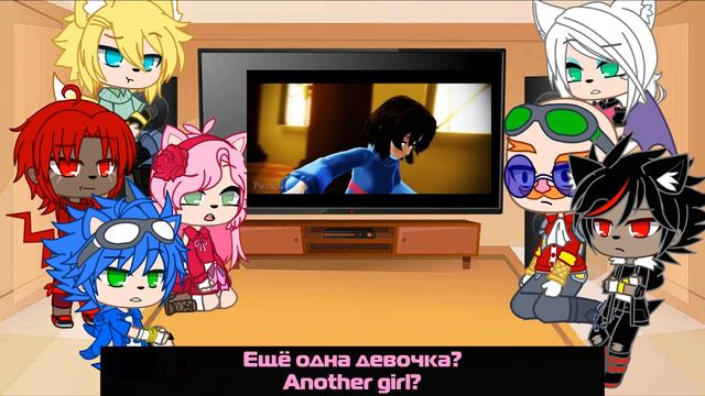 ~Sonic React To Strongen Than You(Chara)~Undertale~ENG~RUS~SonicAU~MyAU~GachaClub~