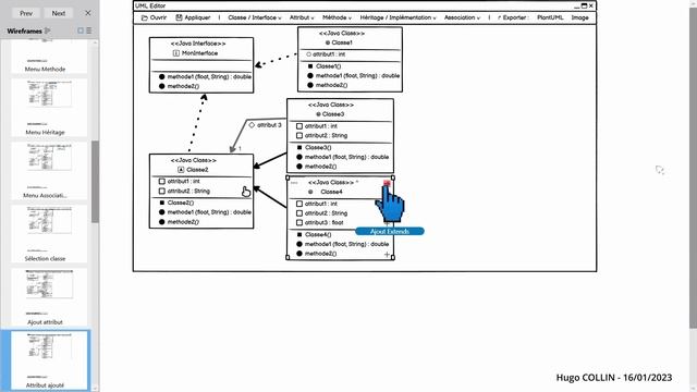 Démonstration : Maquette de l'éditeur de diagrammes UML - SAE Développement d'une Application Java смотреть онлайн