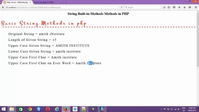 STRING Built in Method in PHP Video Part 1 смотреть онлайн