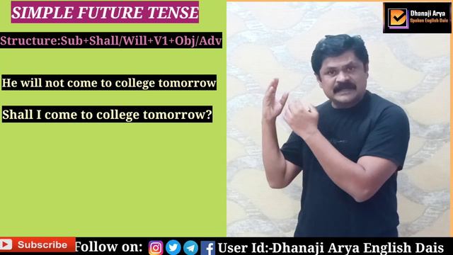 SIMPLE FUTURE TENSE|HOW TO USE SIMPLE FUTURE TENSE||SIMPLE FUTURE TENSE IN MARATHI| смотреть онлайн