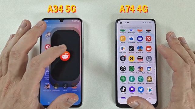 Samsung Galaxy A34 5G Vs Oppo A74