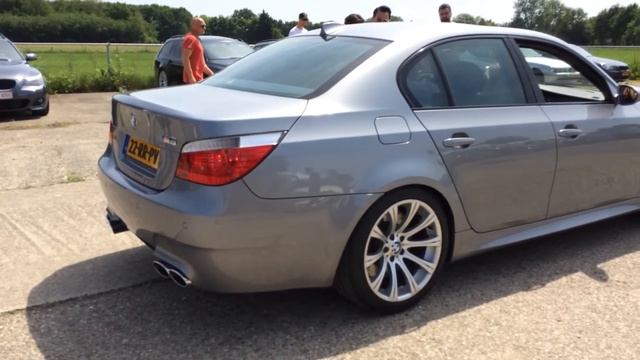 BMW M5 (E60) V10 Exhaust Sounds (Eisenmann?)
