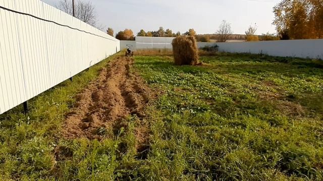Осенняя запахивание соломы мотоблоком смотреть онлайн