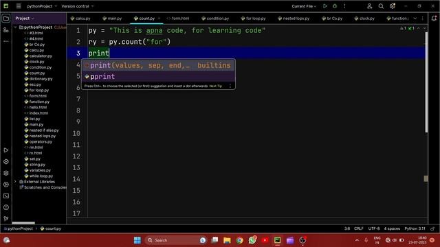 how to work count method in python | count function | count() смотреть онлайн