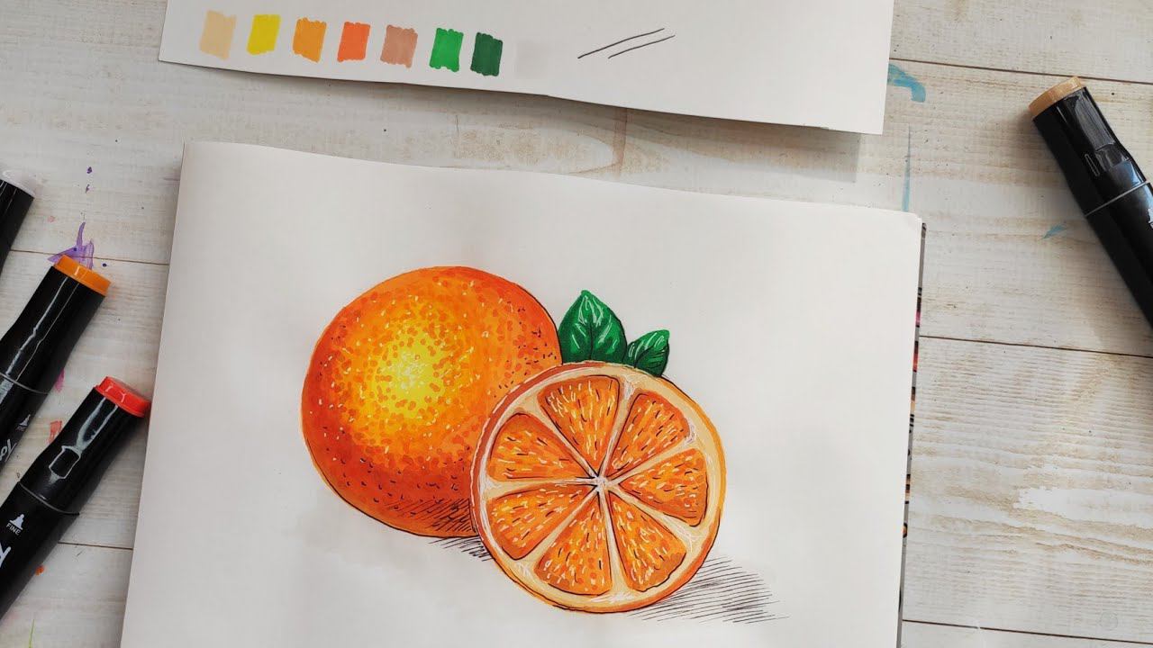 Рисуем апельсинчики