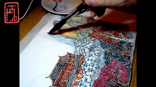 Chinese painting "Heavenly palace" part 5 / Китайская живопись "Небесный дворец" часть 5 смотреть онлайн
