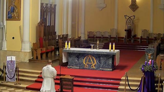 Вечерня 16.12.2022 в 18:00 и Св. Месса в 19:00 смотреть онлайн