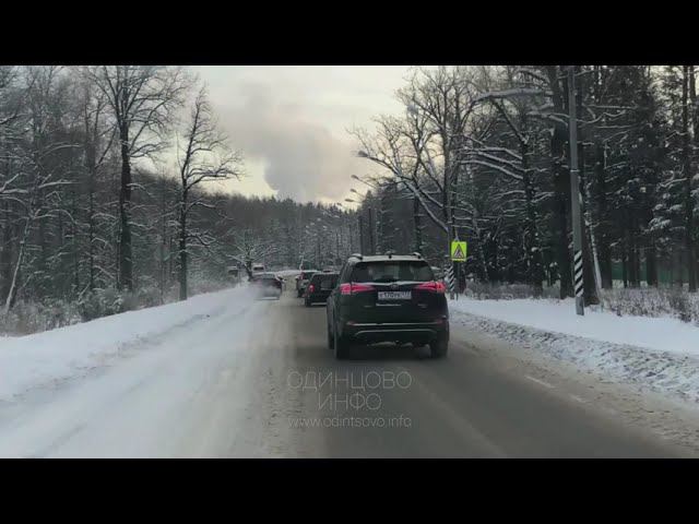 ГК "Автодор" не чистит снег в Одинцово на съездах платной дороги смотреть онлайн