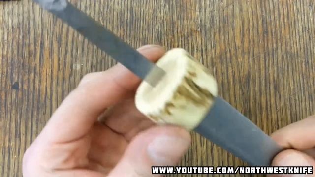 Саамский нож. Часть 2. Наборная рукоять из рога лося и бересты смотреть онлайн