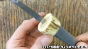 Саамский нож. Часть 2. Наборная рукоять из рога лося и бересты