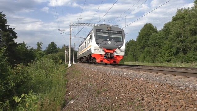 Электропоезд ЭД4М-0486 ЦППК перегон Шемякино - Малоярославец смотреть онлайн