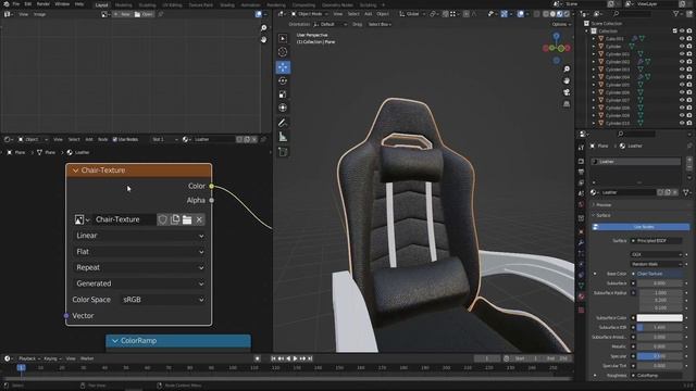 Blender Tutorial - Texture Painting Gaming Chair смотреть онлайн