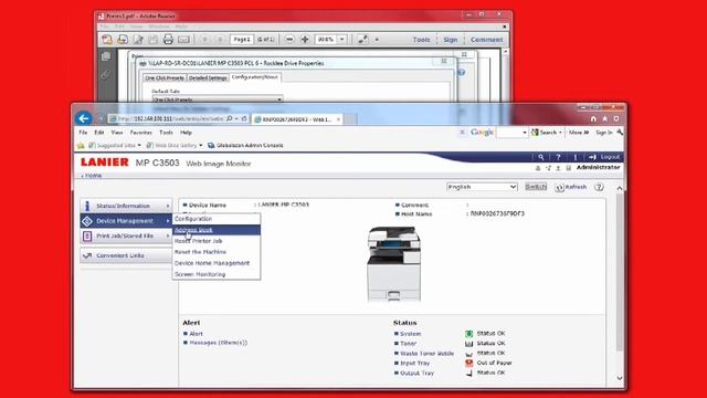 Lanier How To - How to add email destinations to the address book using the web image monitor смотреть онлайн