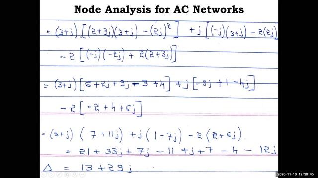 Network Theory (18EC32) | Module 1 | Node Analysis for AC Networks Problem 2 | VTU смотреть онлайн