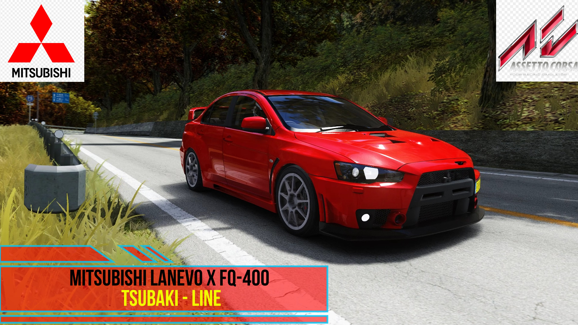 Mitsubishi LanEvo X FQ-400 - Tsubaki Line | Assetto Corsa.mp4 смотреть онлайн